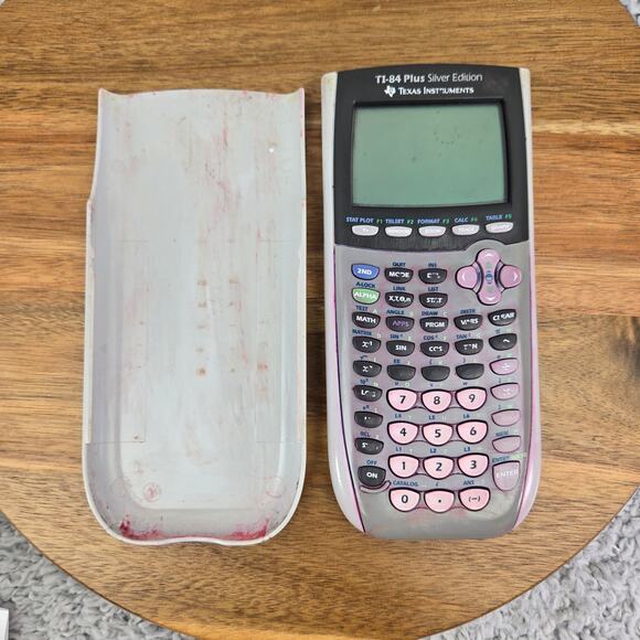 Texas Instruments TI-84 Plus Silver Edition Graphing Calculator Silver Gray Math - Picture 2 of 8